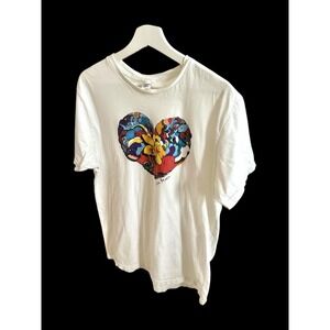 Jason Mraz Heart Tour TShirt XL Vintage White Rare 90's Y2K Music